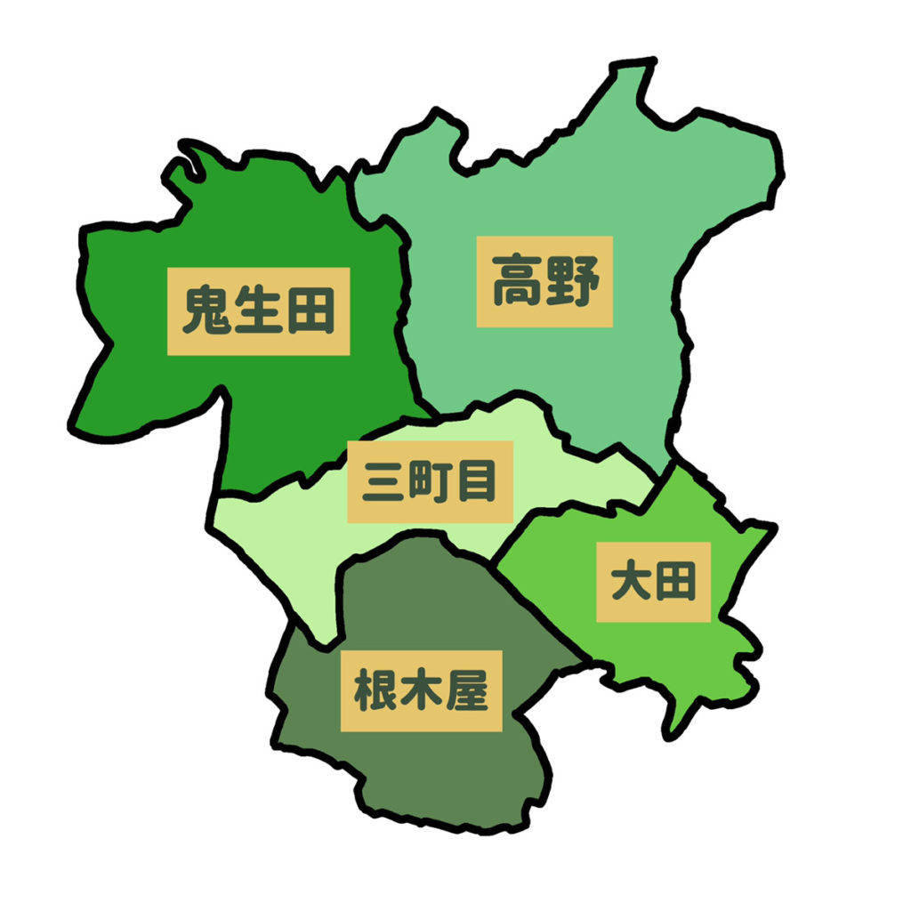 西田町マップ
